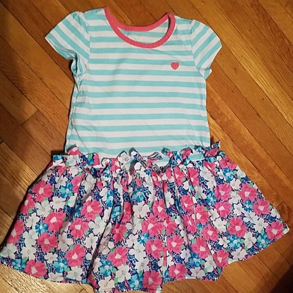 The Children's Place Other - Toddler Girl cotton Stripe T Shirt Dress 3T